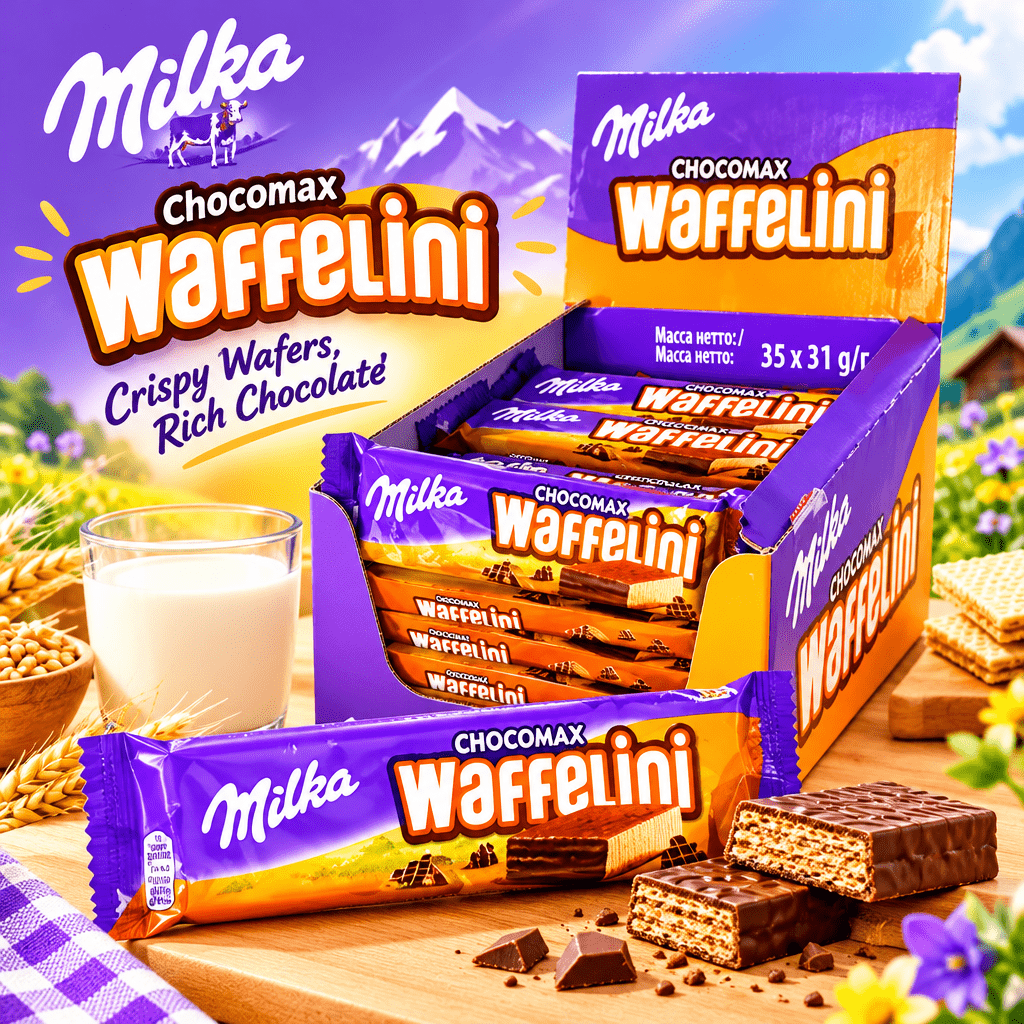 Image of Milka Waffelini Chocomax 35x31g