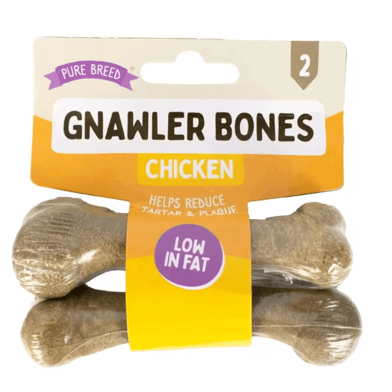 TEMU 2pcs Chicken Flavored Long Chew Stick For Medium & Large Dogs Gnawler Bones 2pcs 80gm Tasty & Training Reward, Chicken