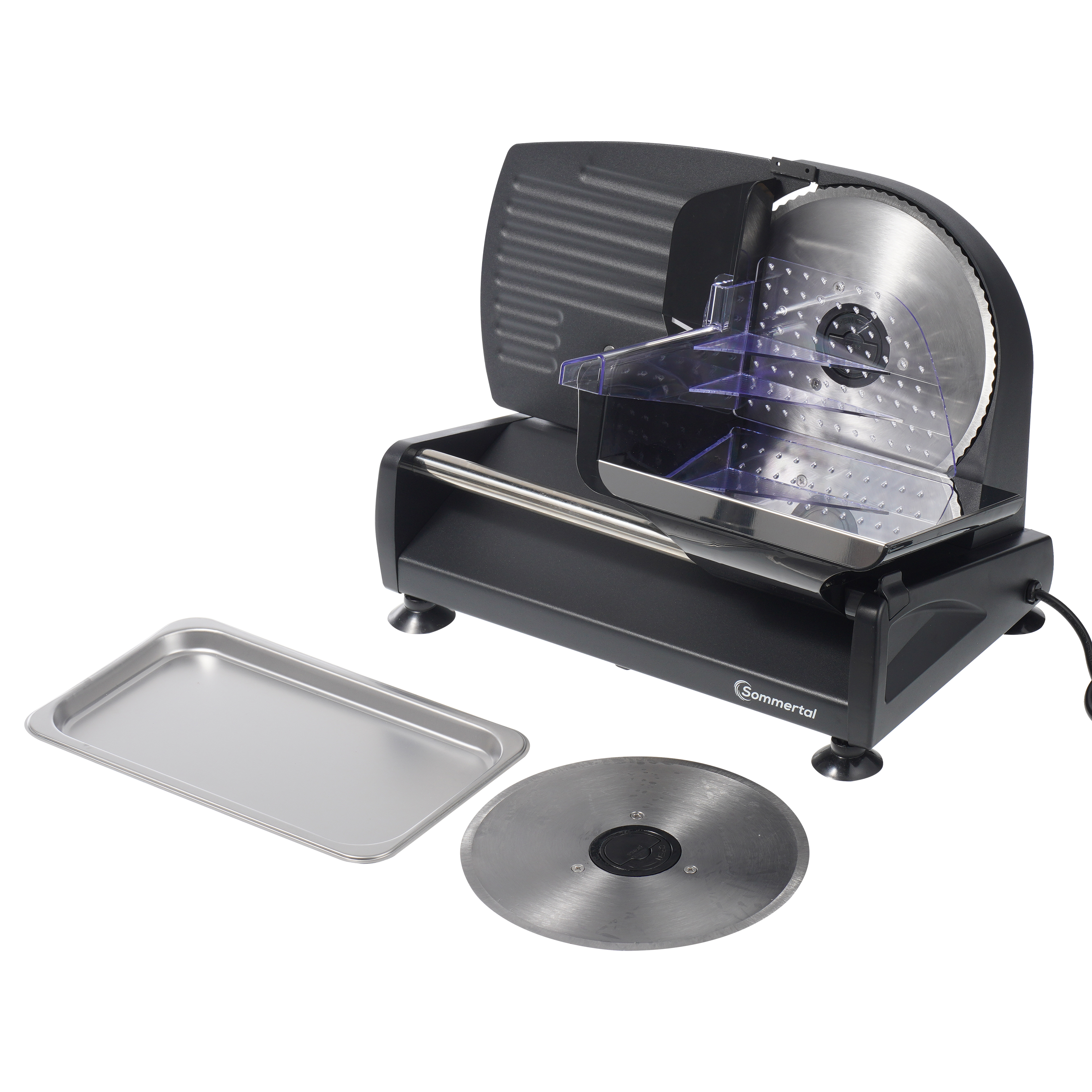 Image of All-purpose Slicer As-190 Dual 200w | Electric Cutting Machine Bread Slicer | Stainless Steel With Serrated And | Modern Professional Cold Meat Slicer | 0-15mm | Space-saving