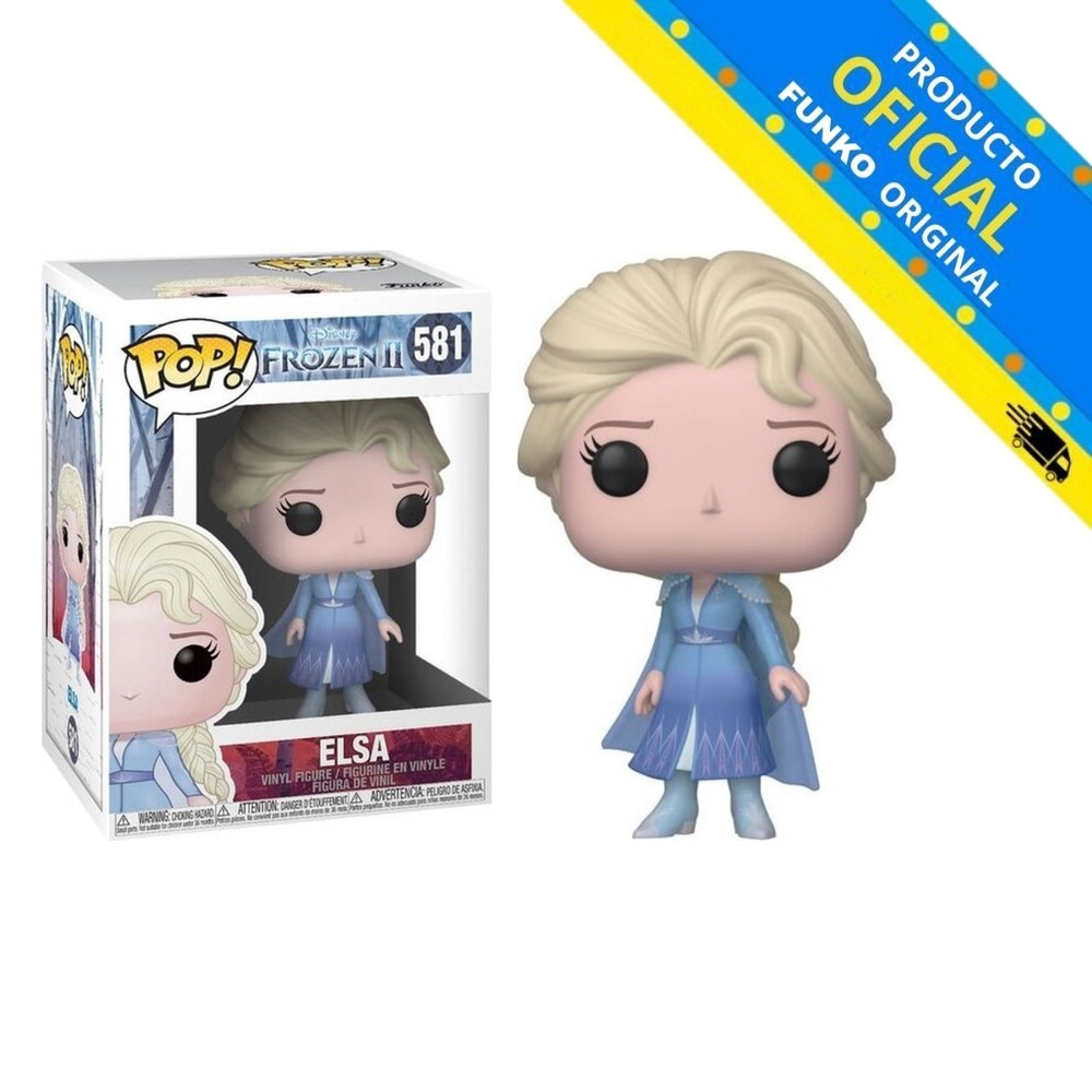 TEMU FUNKO POP! DISNEY: FROZEN 2 - ELSA, 40884, Nº 581, TIENDA CON LICENCIA OFICIAL, FIGURA, JUGUETE, CABEZÓN, VINILO, MUÑECO, PELÍCULA, DIBUJOS,