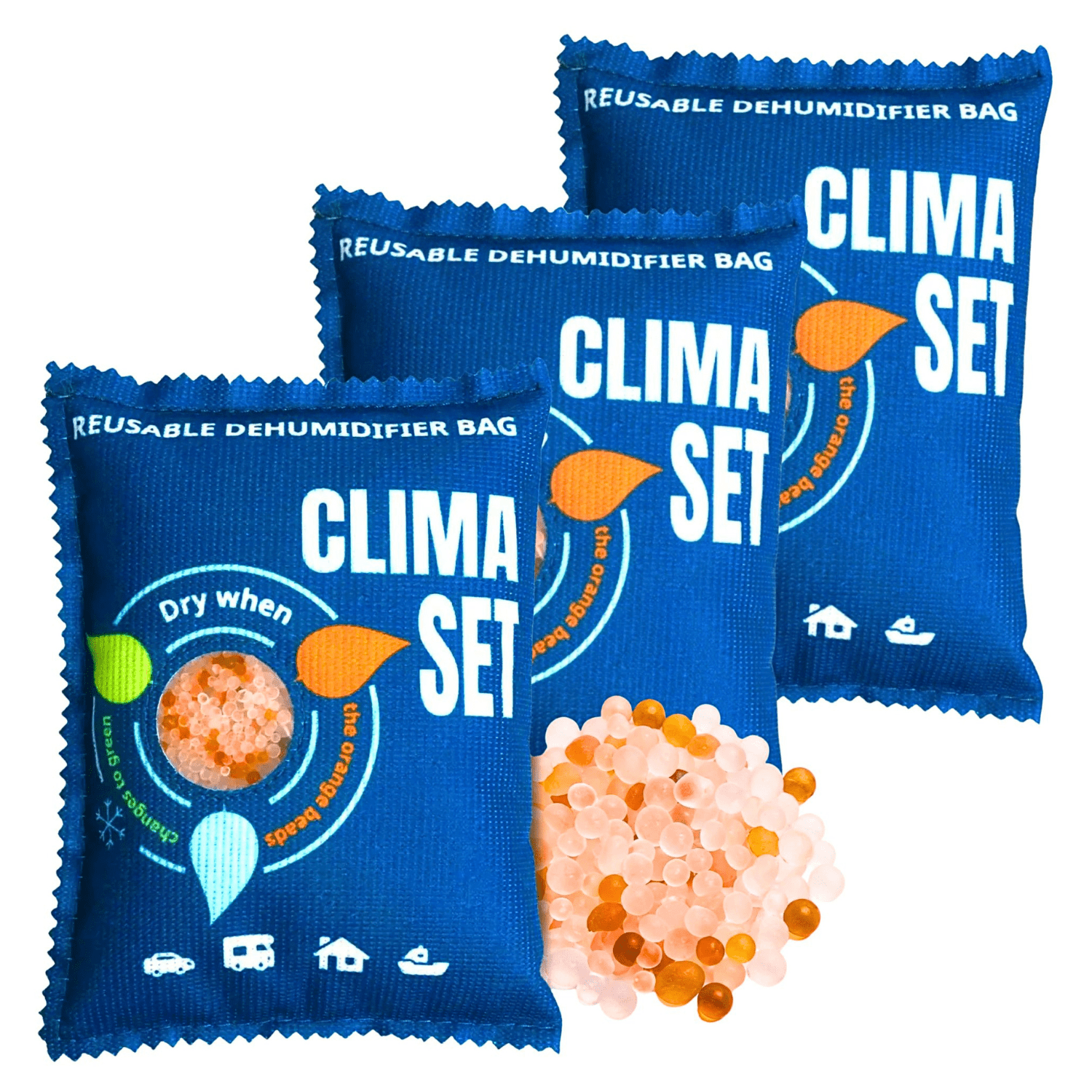 Image of 3pcs. Car Dehumidifier - Effective Protection Against Moisture Everywhere
