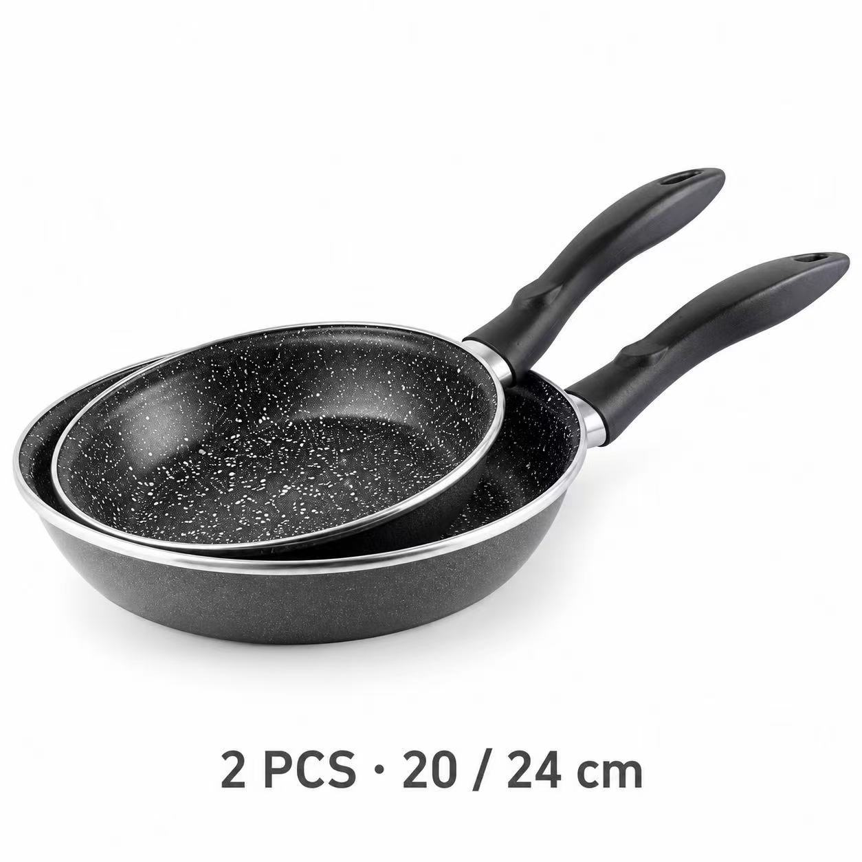 TEMU Magefesa Set 2 Saténes de 20 y 24cm, Pack - Sartenes Inducción Antiadherente Piedra
