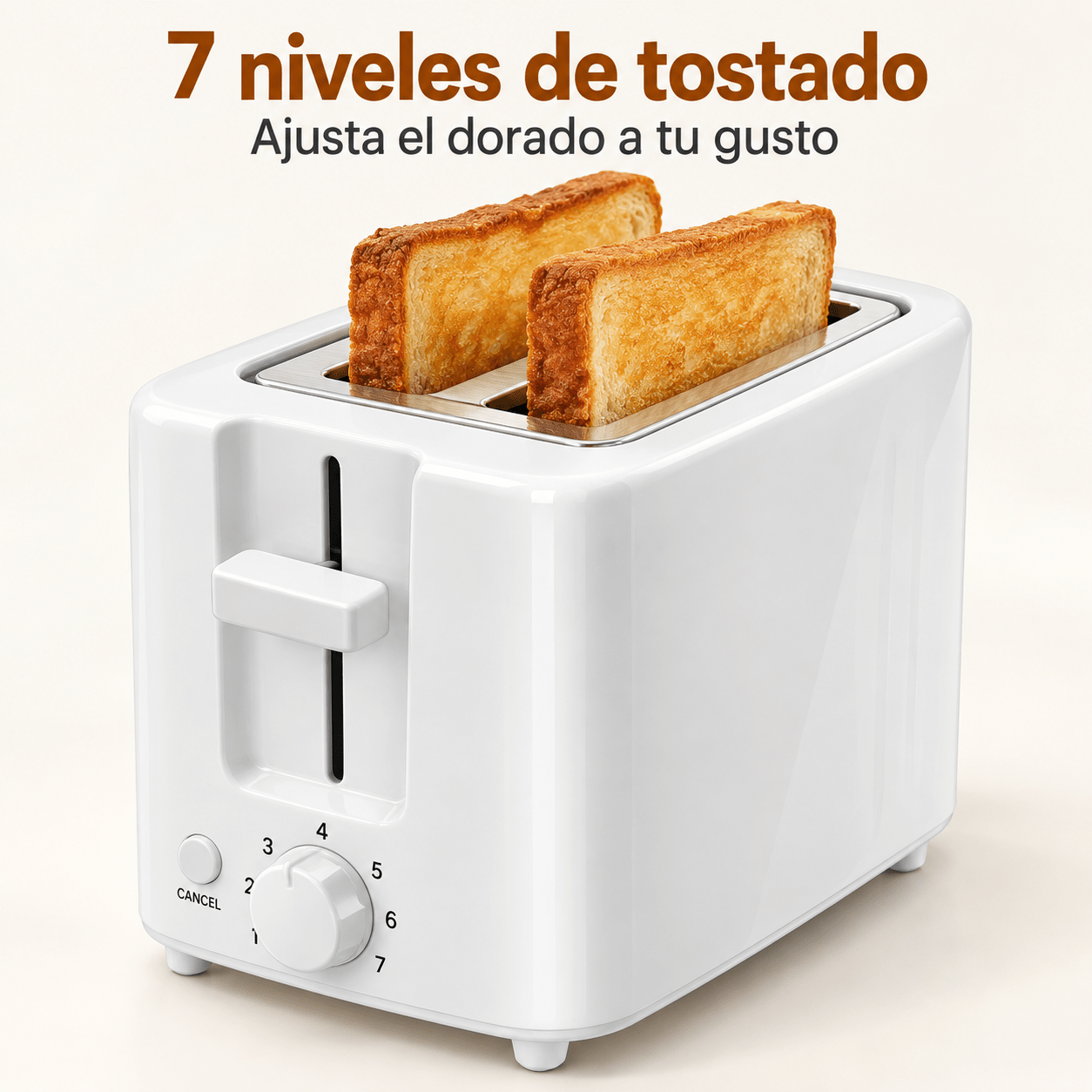 TEMU Aigostar 2 Rebanadas 700-750 W ， con potencia ajustable