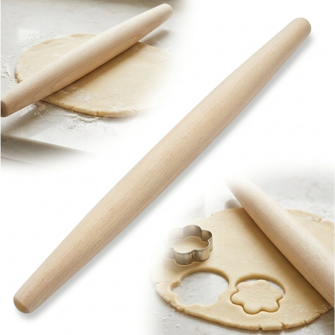 TEMU Pelle et à gâteau en bois, 50 cm, inclinée