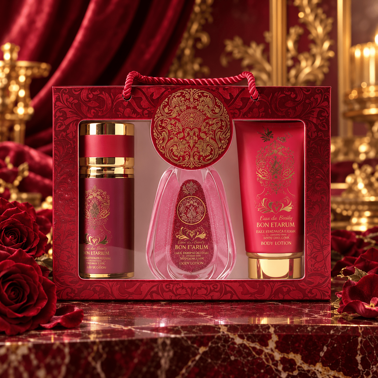 TEMU – Parfum pour Femme 3 Pièces : Eau de Parfum 88 ml, Spray 50 ml et Crème Parfumée 88 g
