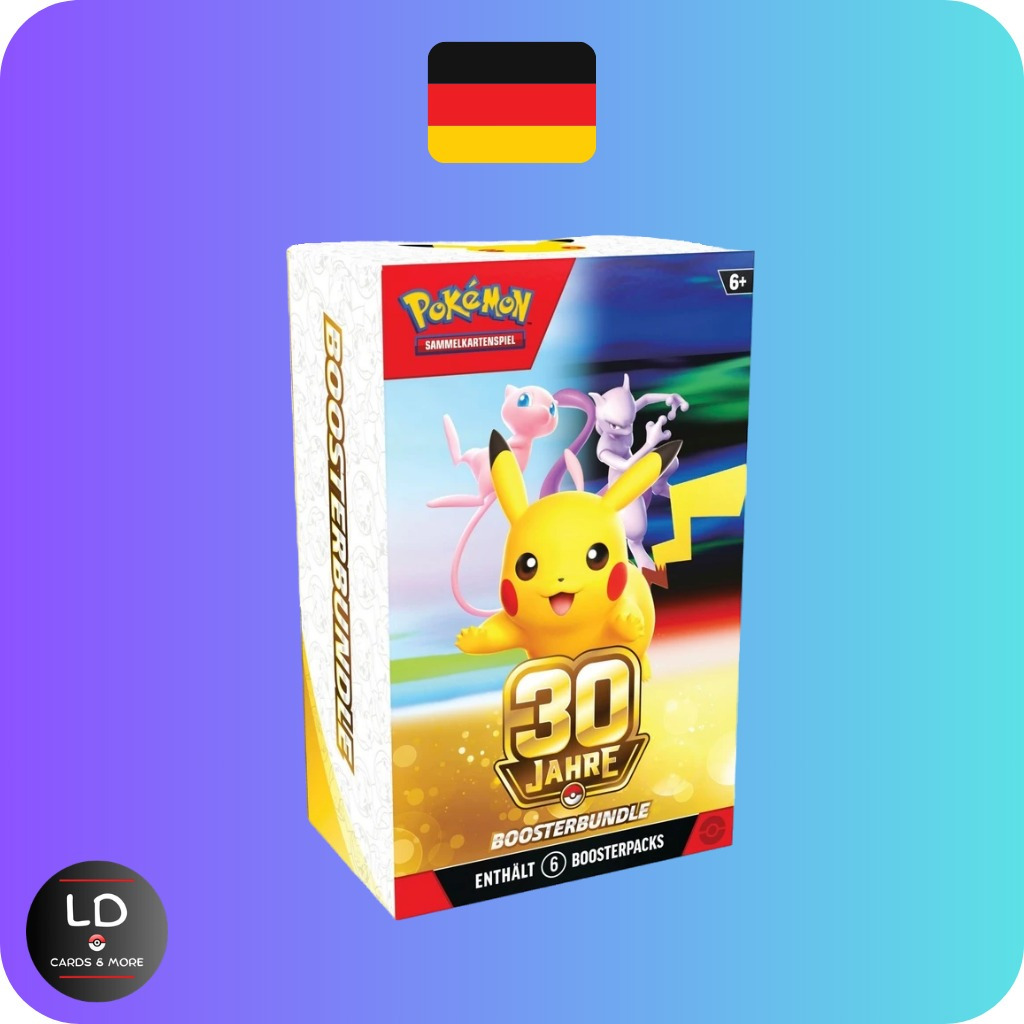 Image of 30 Years Booster Bundle Pikachu Celebrations 30c German Original