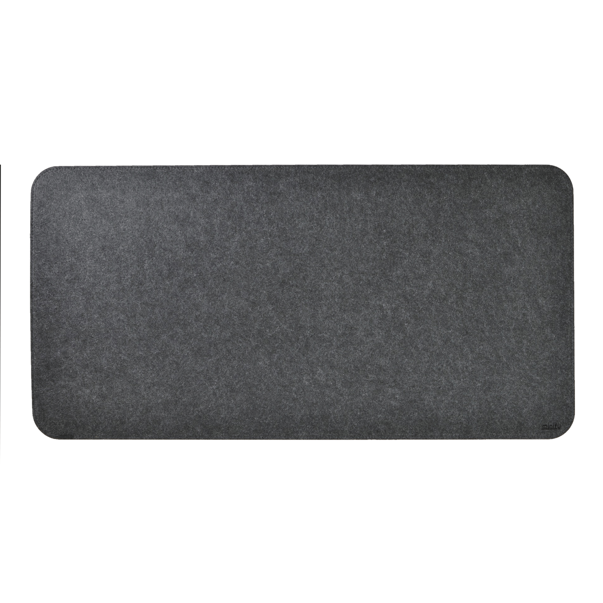 TEMU minify Schreibtischunterlage Filz 80 x 40 cm, – 3 mm Schreibtischmatte mit rutschhemmender Mikrofaser-Rückseite für Laptop, Tastatur und Maus