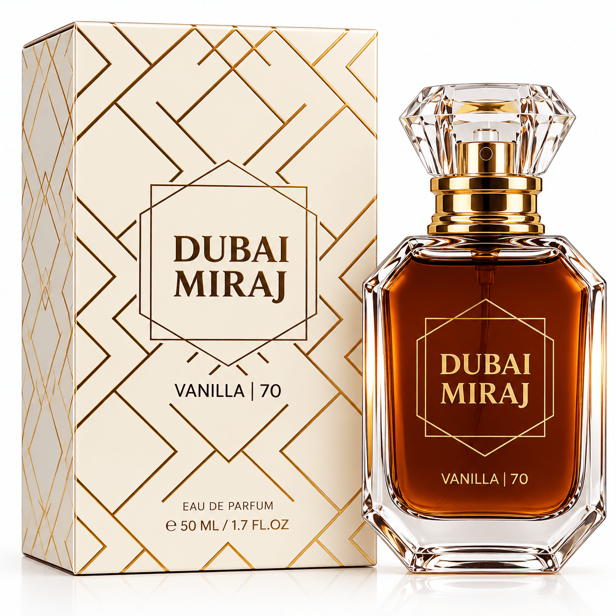 TEMU Eau de Parfum VANILLA 70 Dubaï Miraj 50ml Unisexe