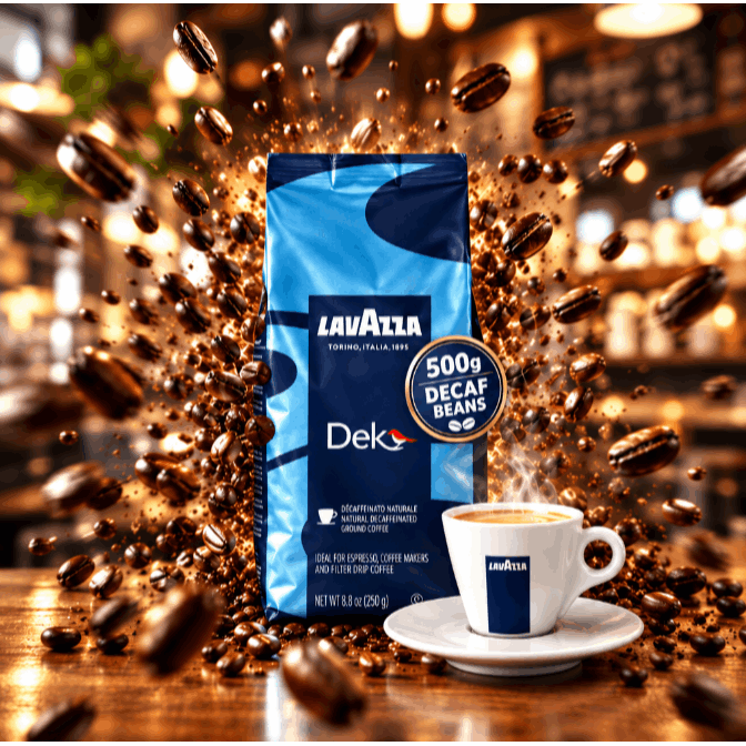 TEMU Lavazza Dek Decaf Coffee Beans 500g | Premium Decaffeinated Coffee Beans | 1 X 500g