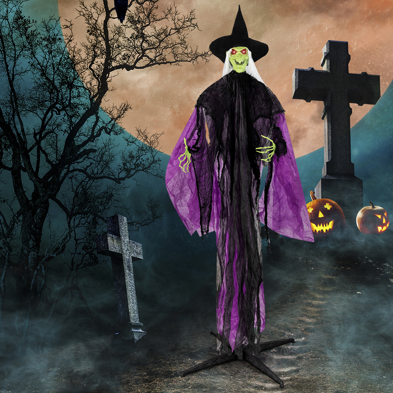 Image of Freestanding Halloween Decoration For Garden And Indoors And A Moving Arm