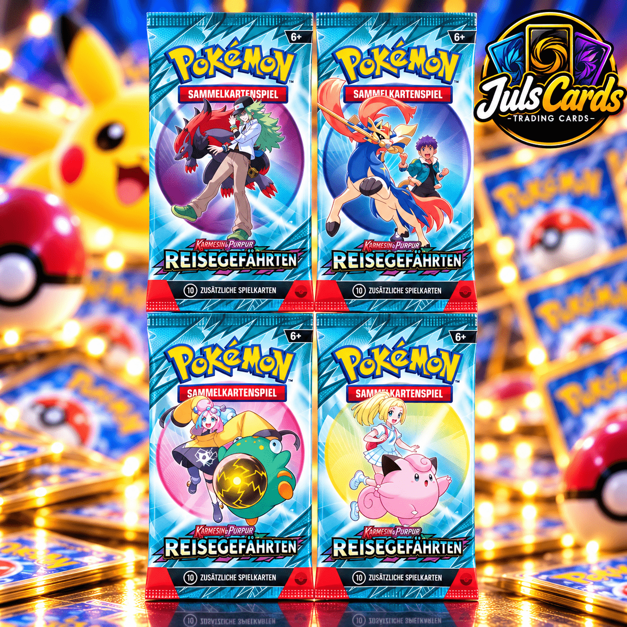 Image of - & Purple Travel De Art Set // 4 Boosters New & Sealed