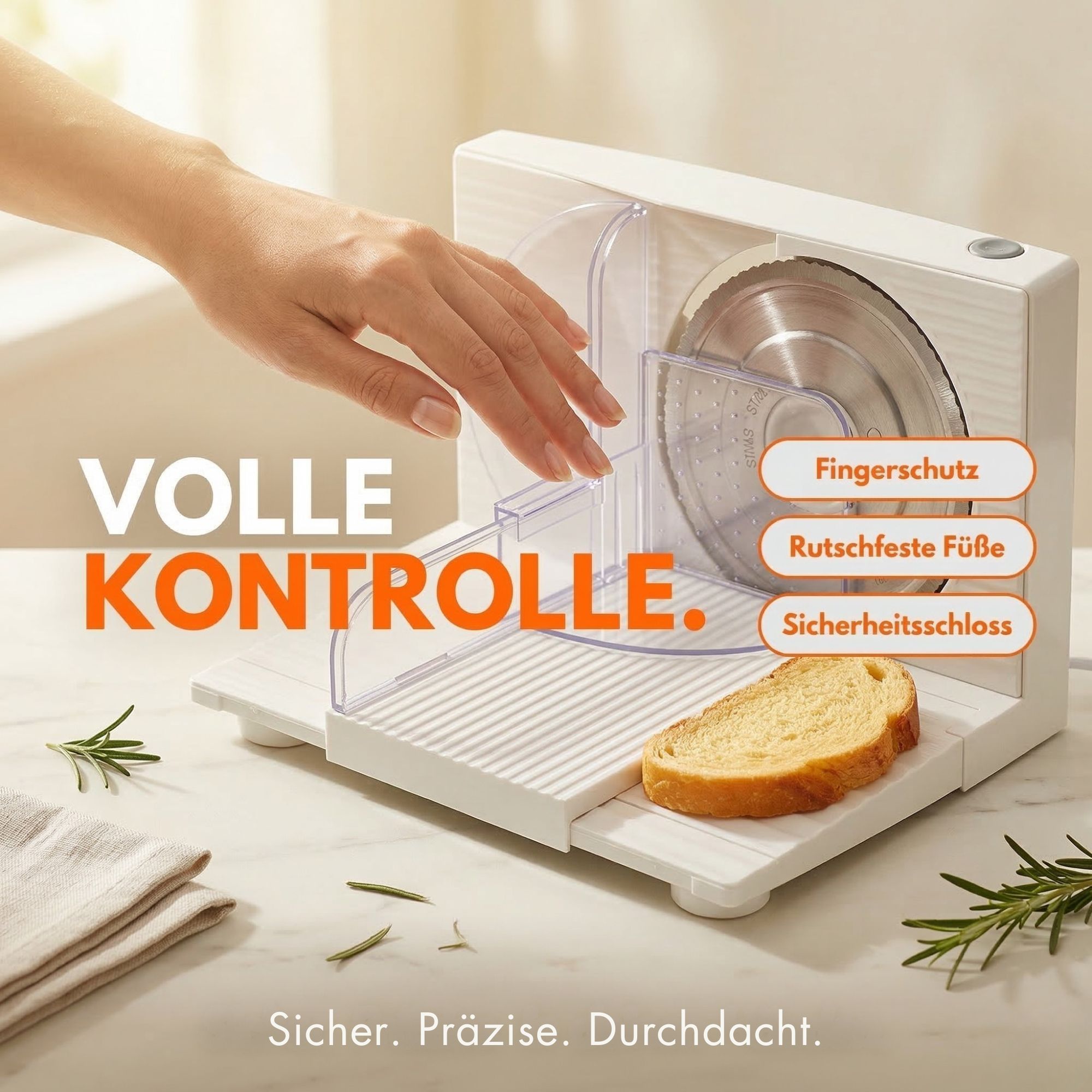 allesschneider as 170 150w platzsparend elektrische
