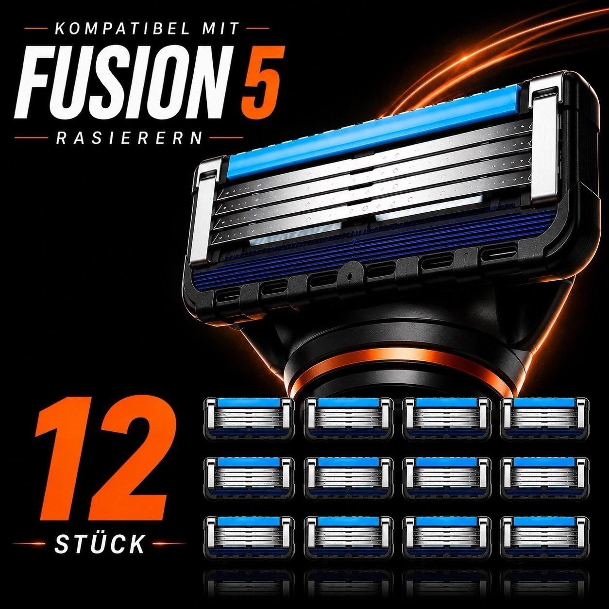 Image of 12x Replacement For Gillette Fusion5 Proglide, Stainless Steel