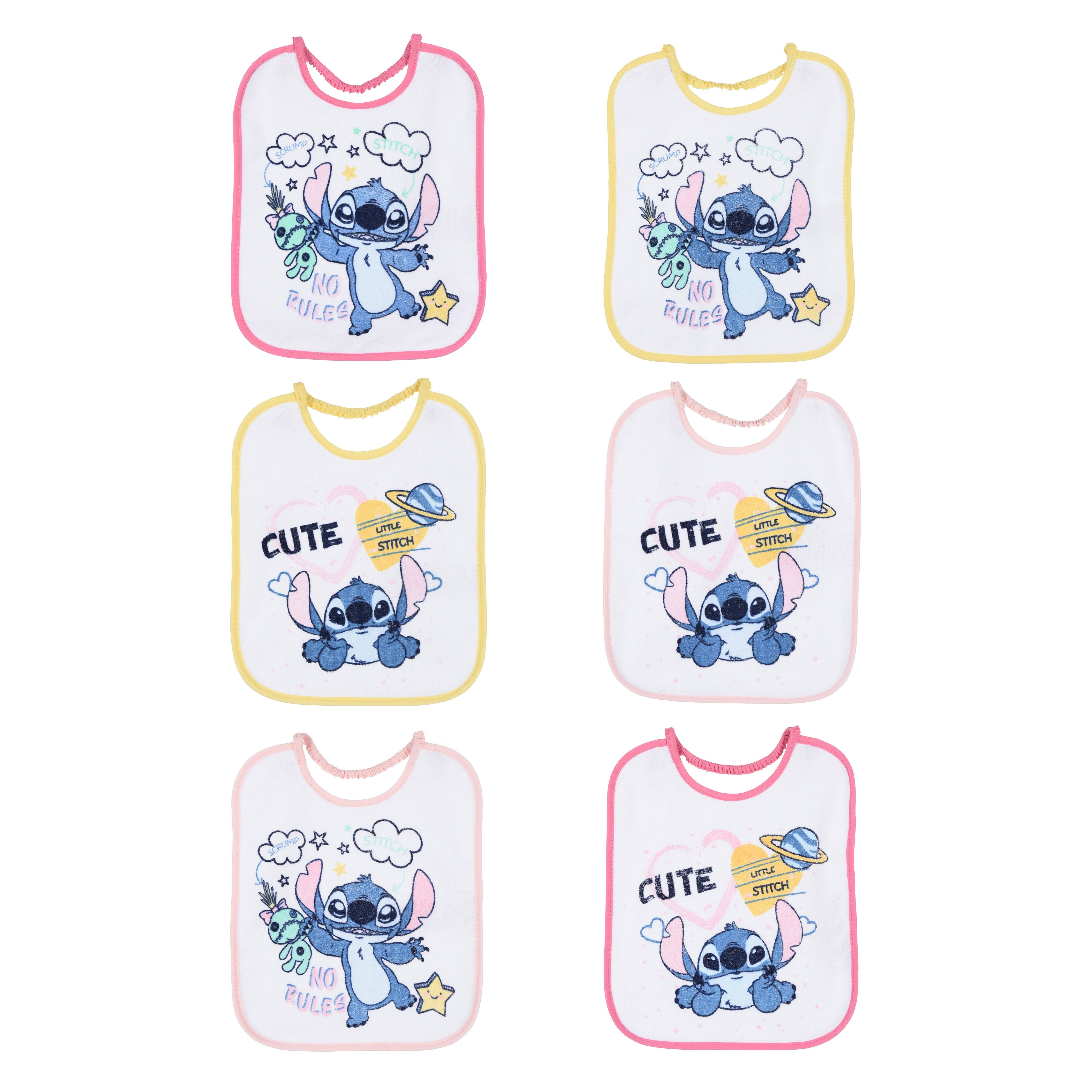 Image of And , Lot 6 Bibs 27x22.5cm, Baby