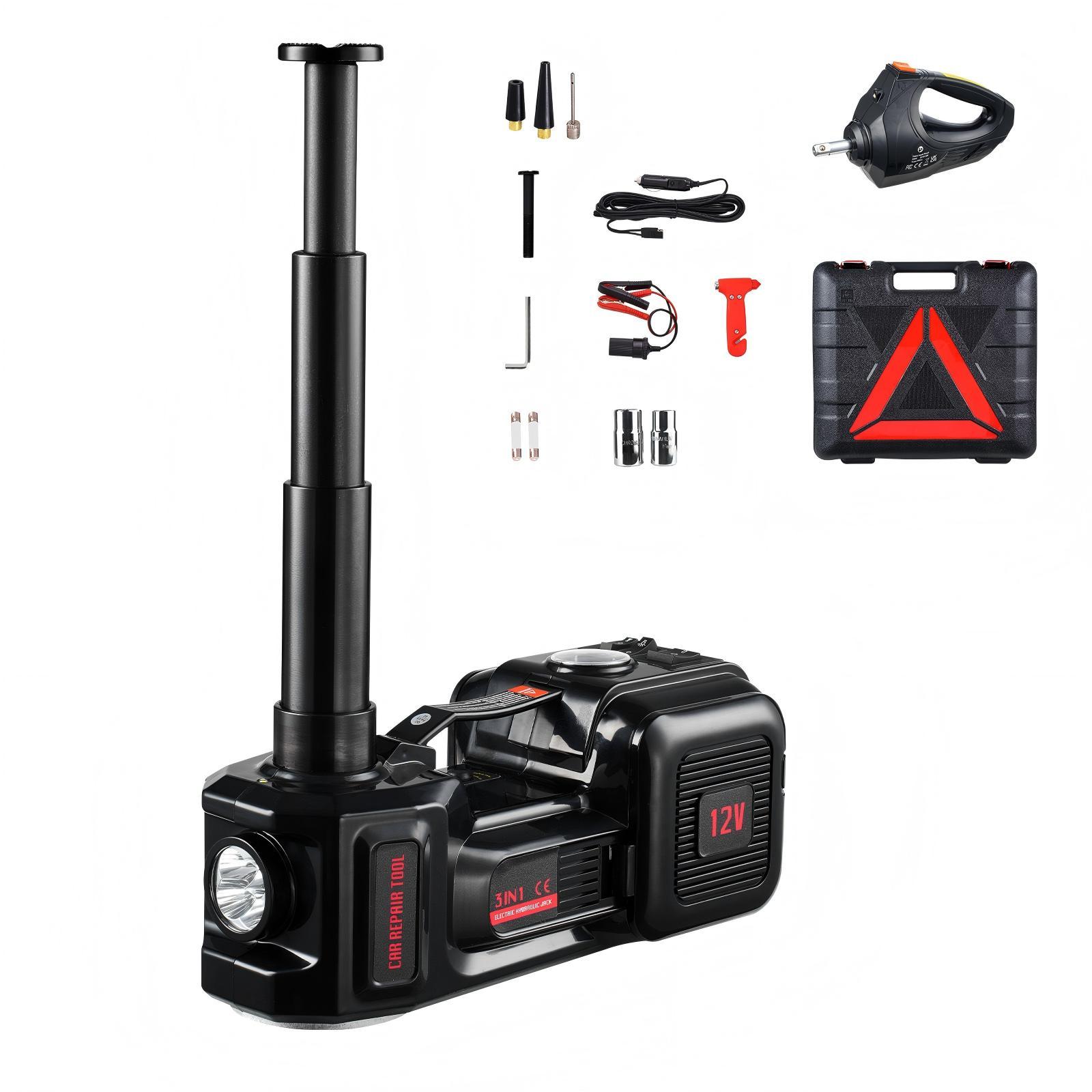 Image of Electric Car Jack 5 /11000 Lbs Jack Kit With Electric Impact Wrench