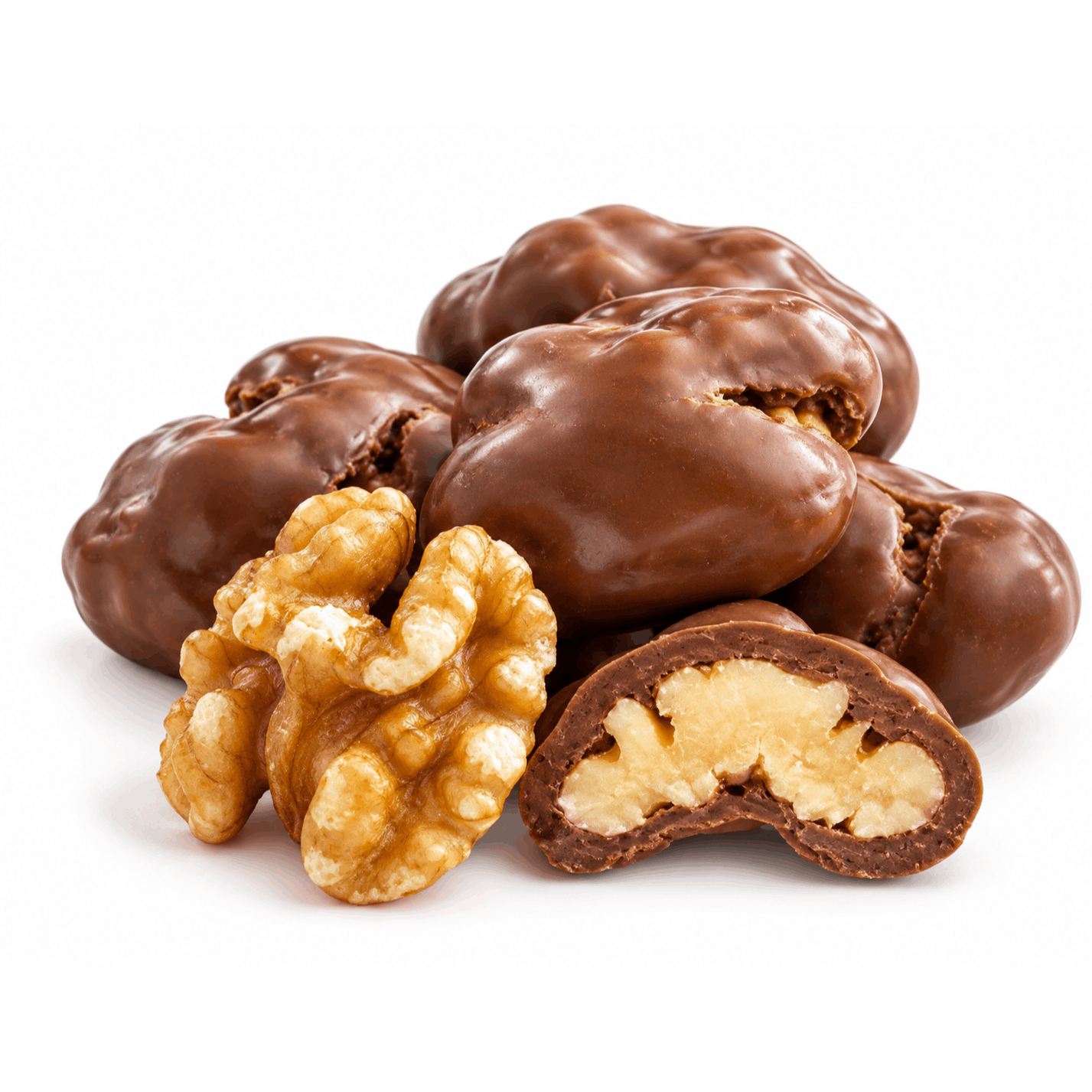 Image of Large Pack 300g Walnuts Coated With Milk Chocolate
