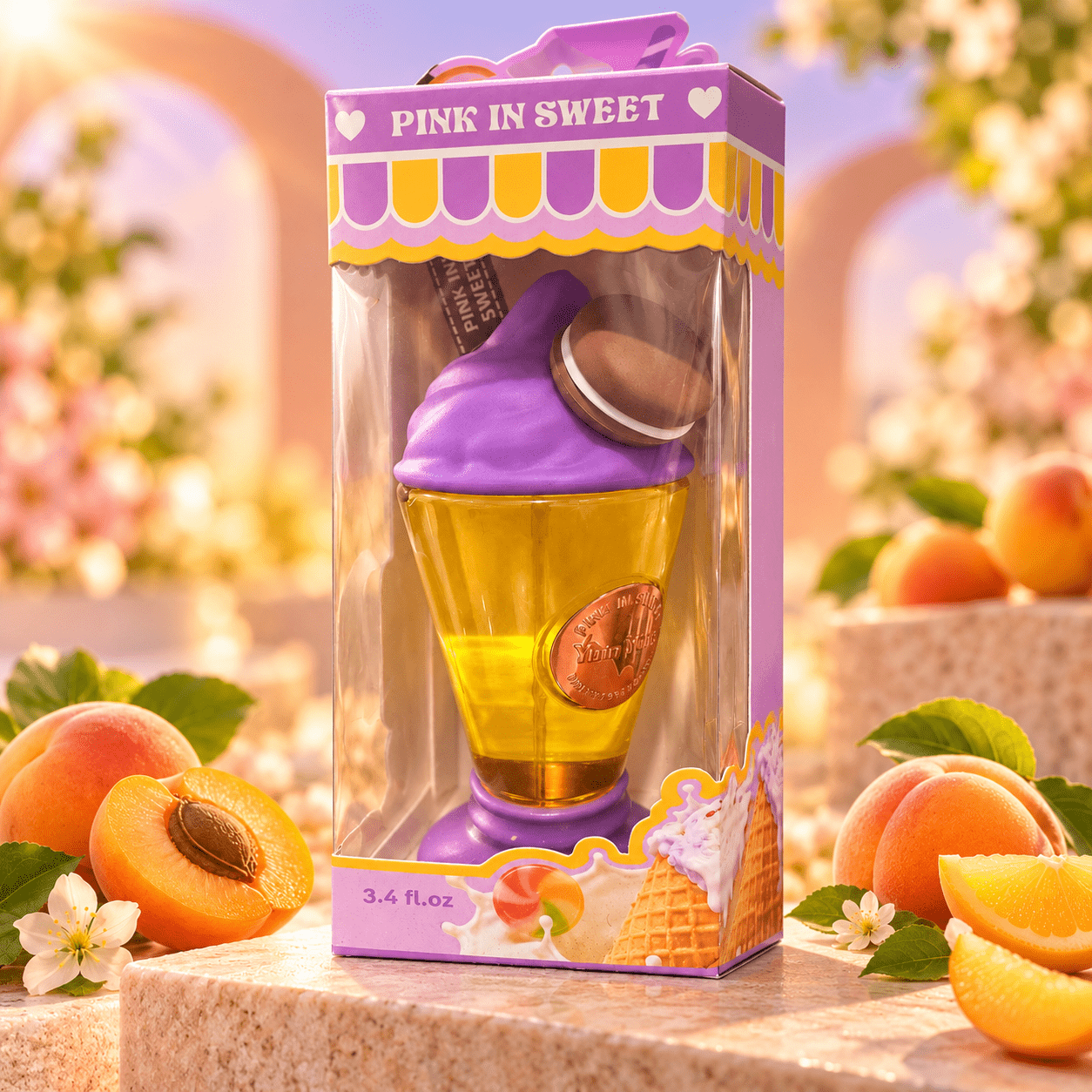 TEMU Sweet Purple Glace – Parfum 100 ml – Flacon de glace avec emballage