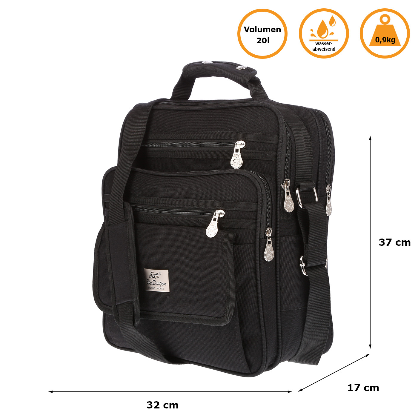 Image of Xl Large Work Bag Men' Shoulder Bag Work Black
