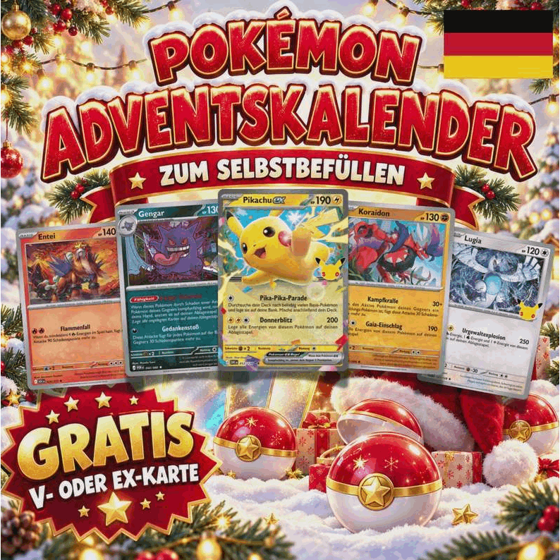 Image of Advent Calendar - 24 Cards Including + 1 Free V Or Ex To Fill Yourself!