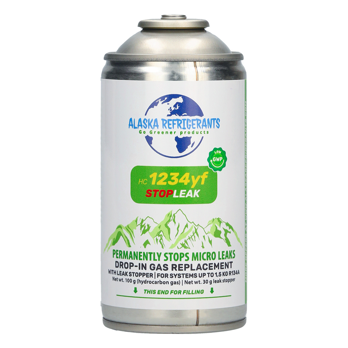 Image of Alaska Refrigerants Bottle For R1234yf Systems