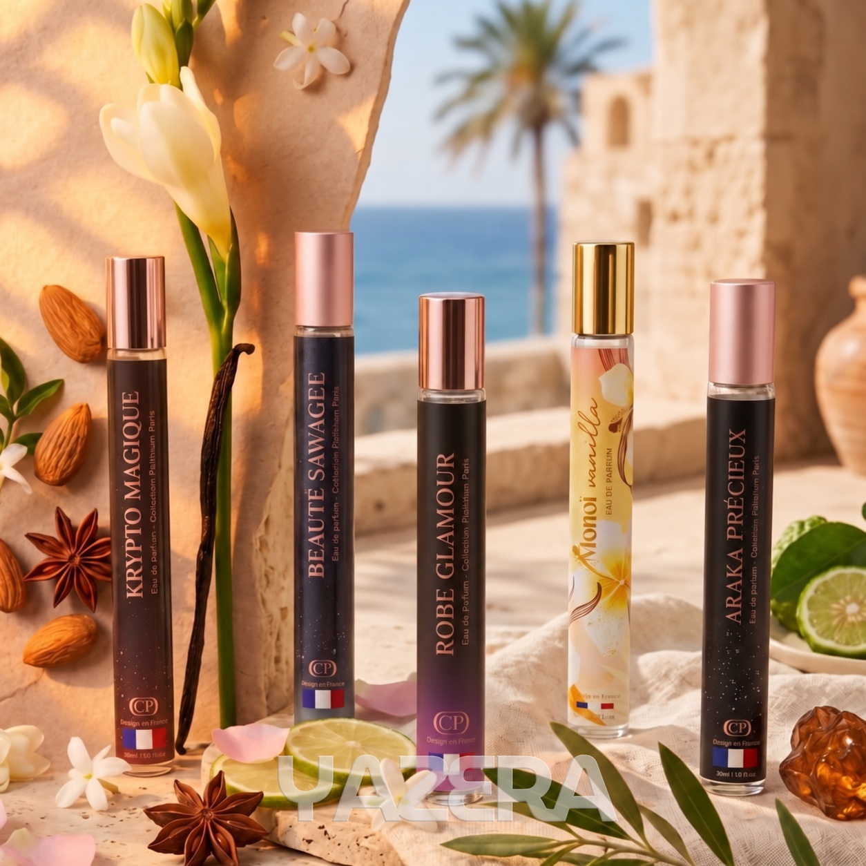TEMU Parfum de poche-Lot de 5PCS Eau de parfum 35ml-Collection