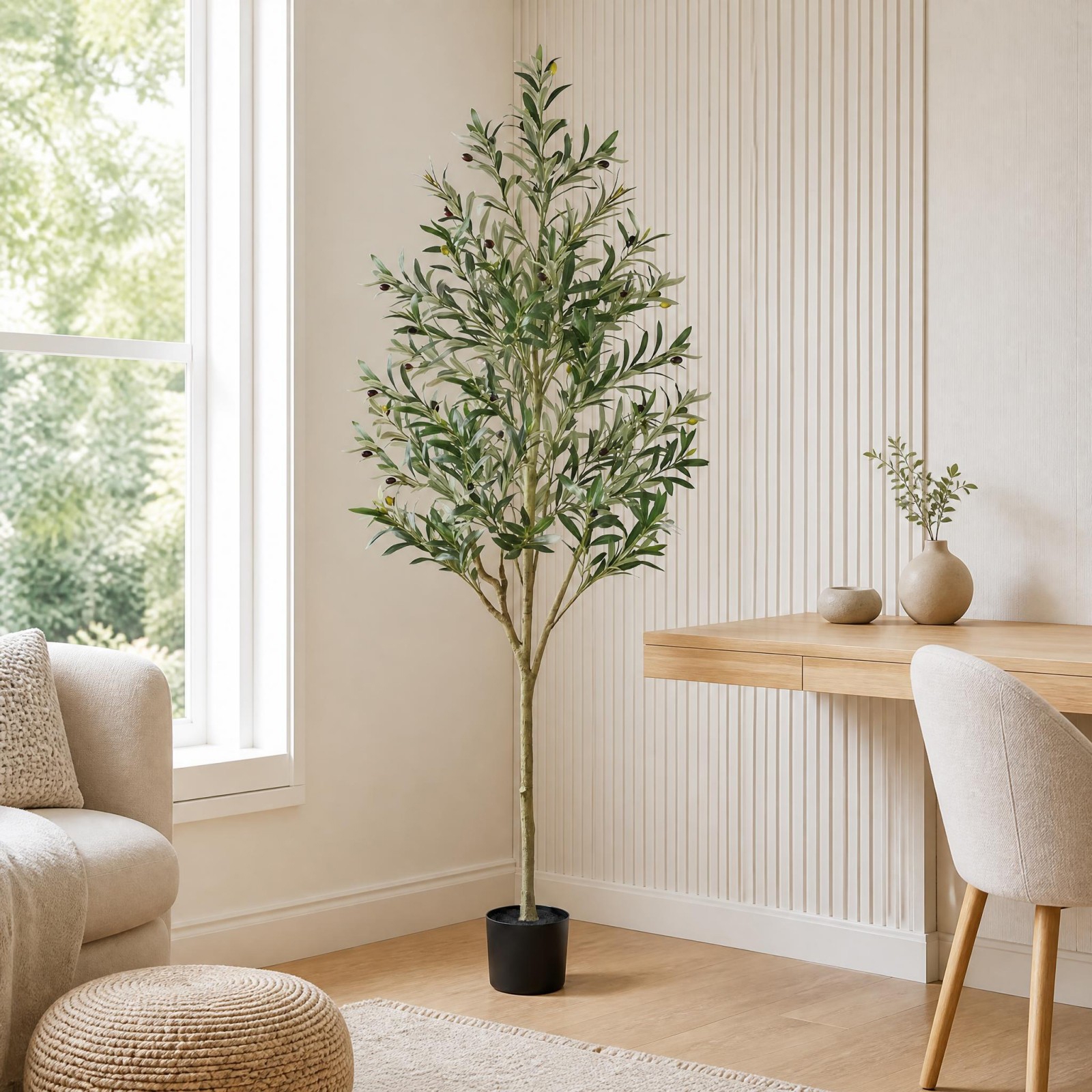 Image of 190 Cm Artificial Olive Tree With Life- & Leaves