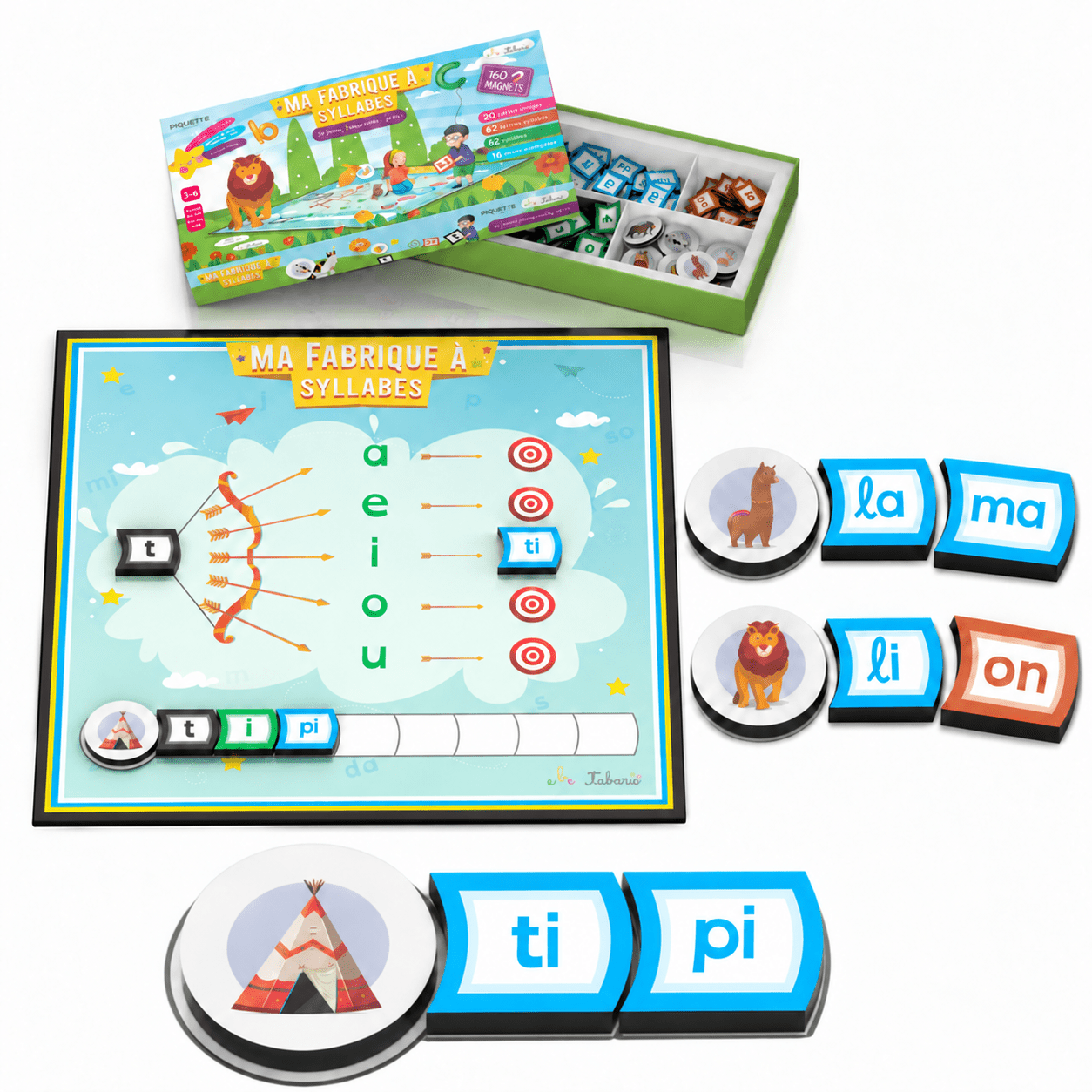 TEMU Ma Fabrique à - Apprendre à Lire avec son Arc FR | Jeu Éducatif Magnétique 3 4 Ans, Syllabique Maternelle GS CP, Phonologie, Cadeau Fille Garçon