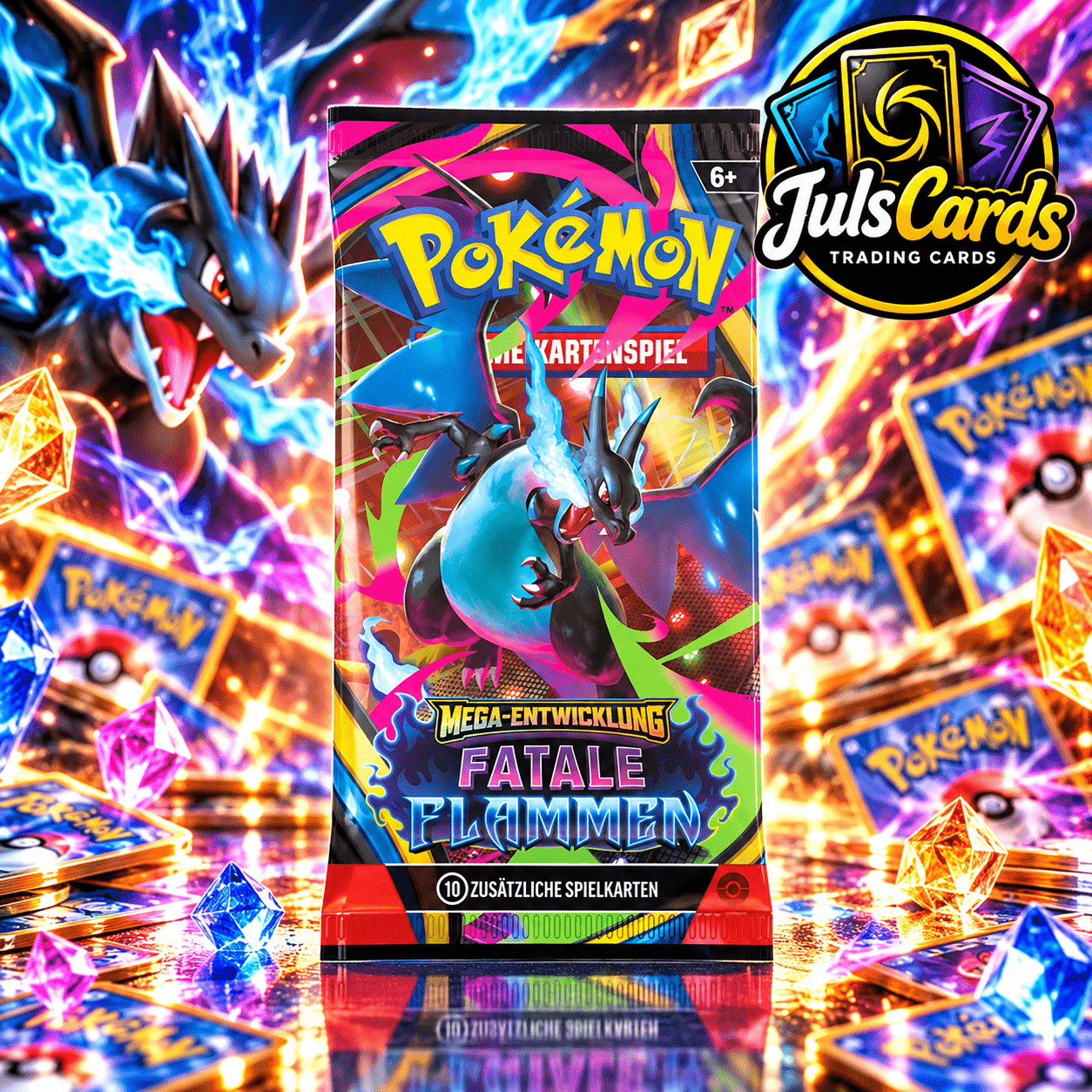 Image of Mega-evolution Flames Booster De New & Sealed