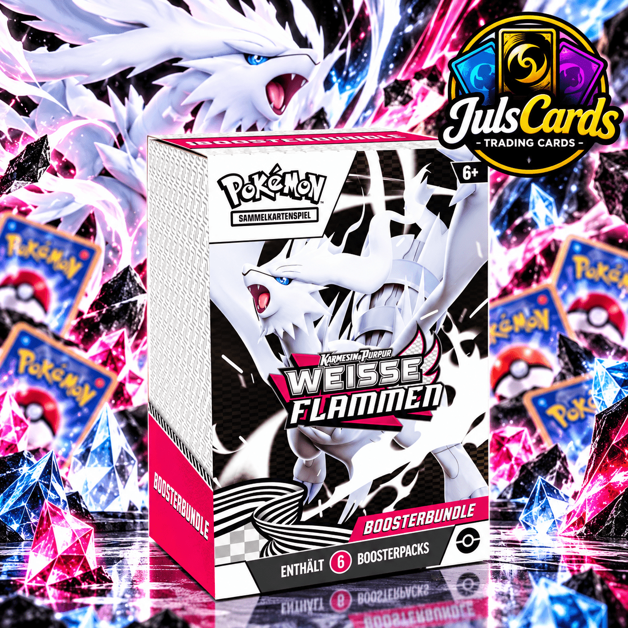 Image of & Violet White Flames Booster Bundle De New & Sealed