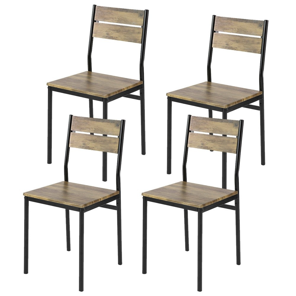 TEMU Lot de 4 Chaises Pliantes avec Structure en Métal et Assise , Chaises de Cuisine avec , Chaises Pliables de Place pour Salle à Manger Bureau