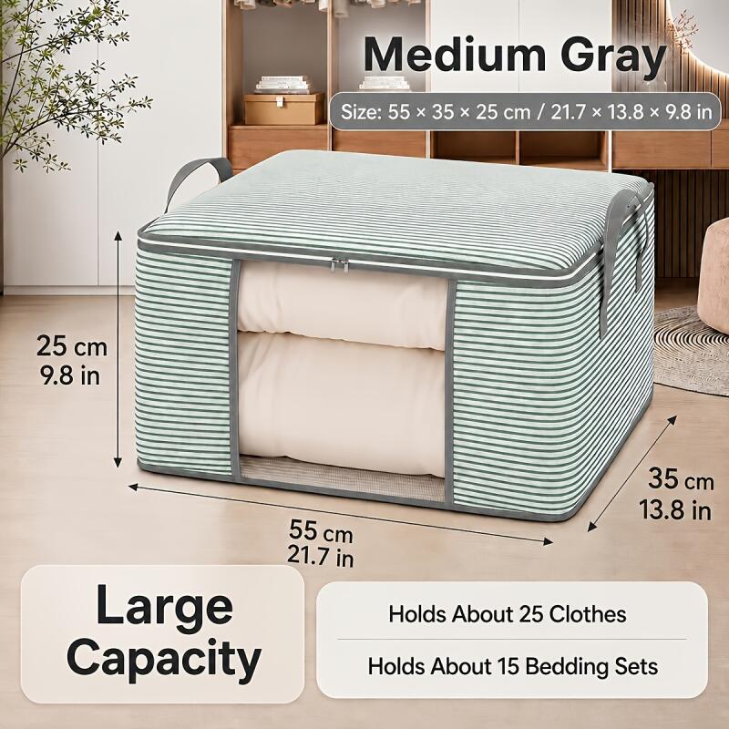 3Pcs Extra Large Storage Bag Set with Clear Window