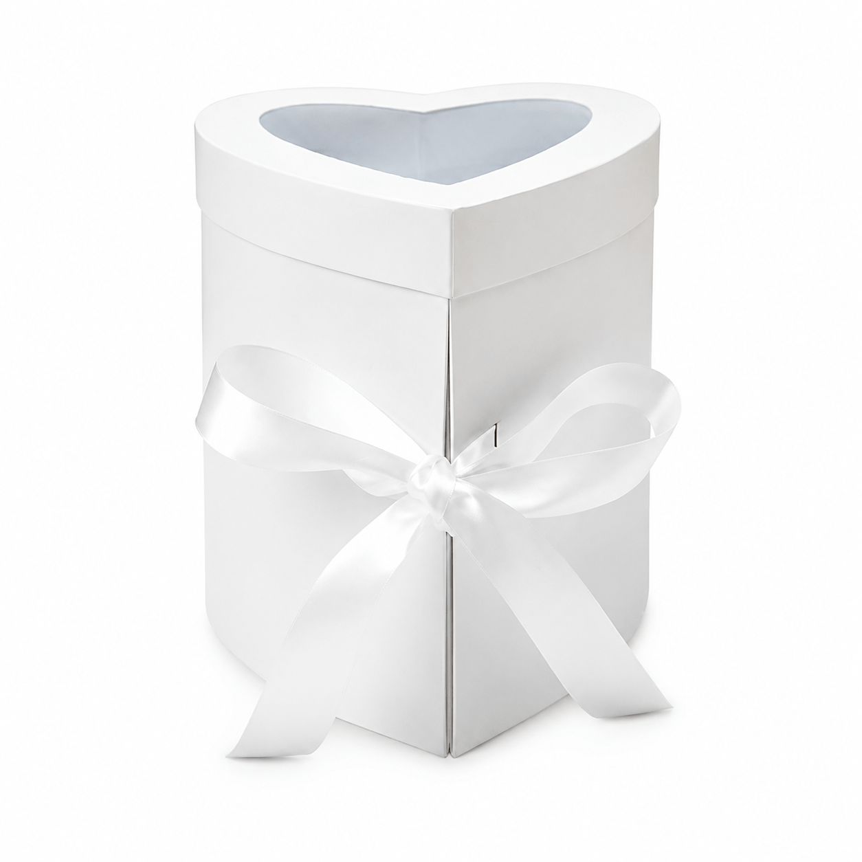 TEMU Heart Shaped Double Hat Box With Lid: Floral, Gift, Valentine, Mother's Day Storage