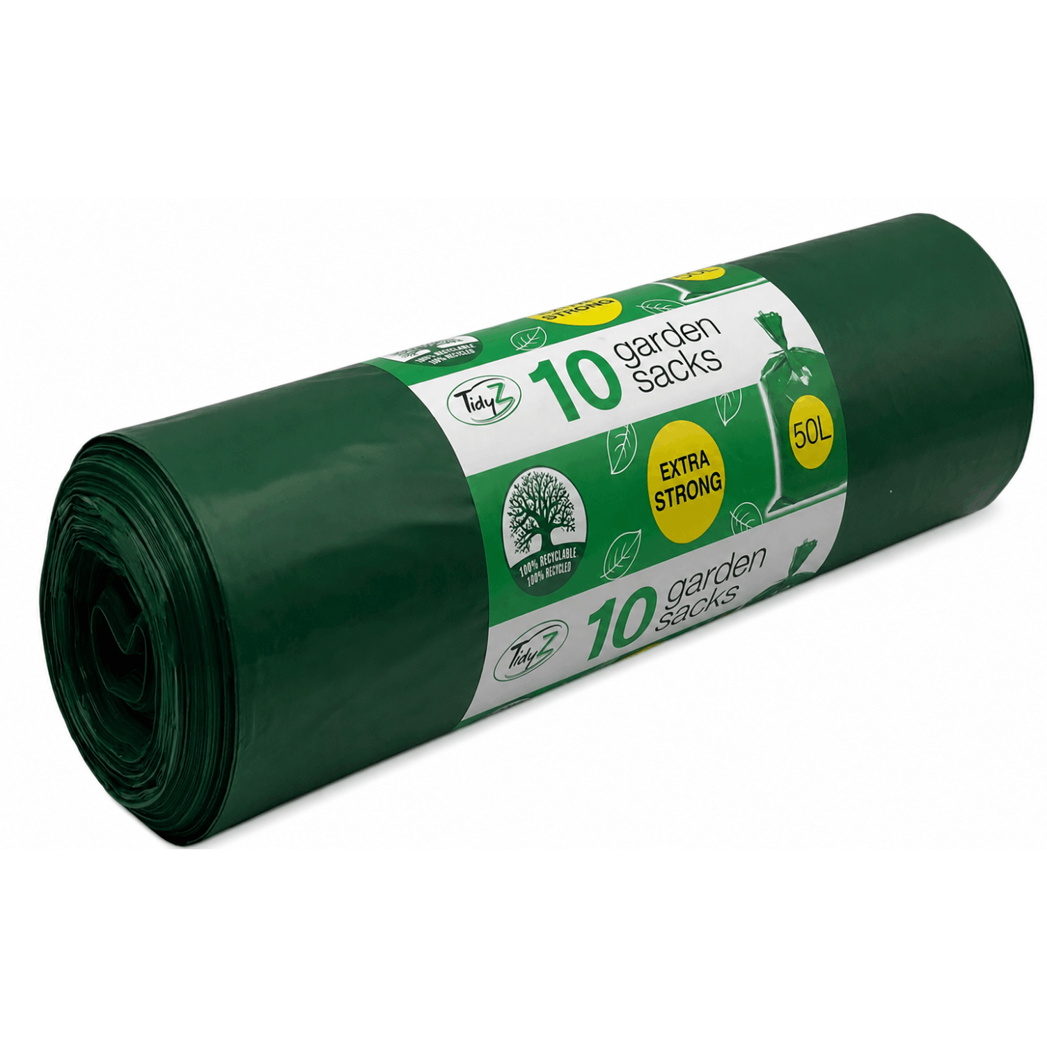 TEMU Tidyz Extra Strong 50l Garden Waste Sacks – Strong Garden Bags With Tie Handles 10 Count