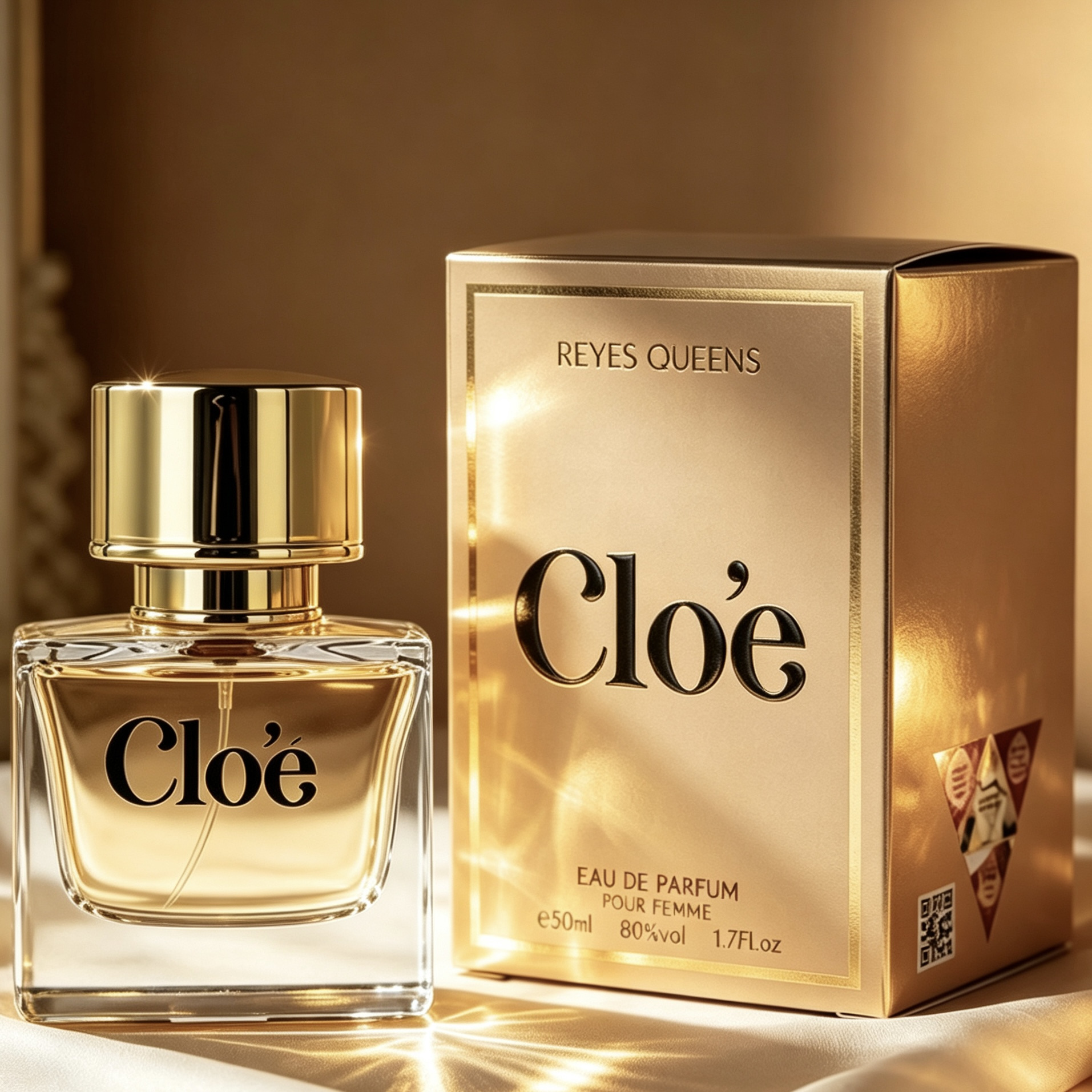 Image of "clo" Women's Perfume By Queens Eau De Parfum, 50 Ml - Fragrance With Floral And Powdery Notes - Elegant And Sophisticated Style