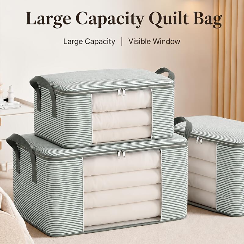 3Pcs Extra Large Storage Bag Set with Clear Window