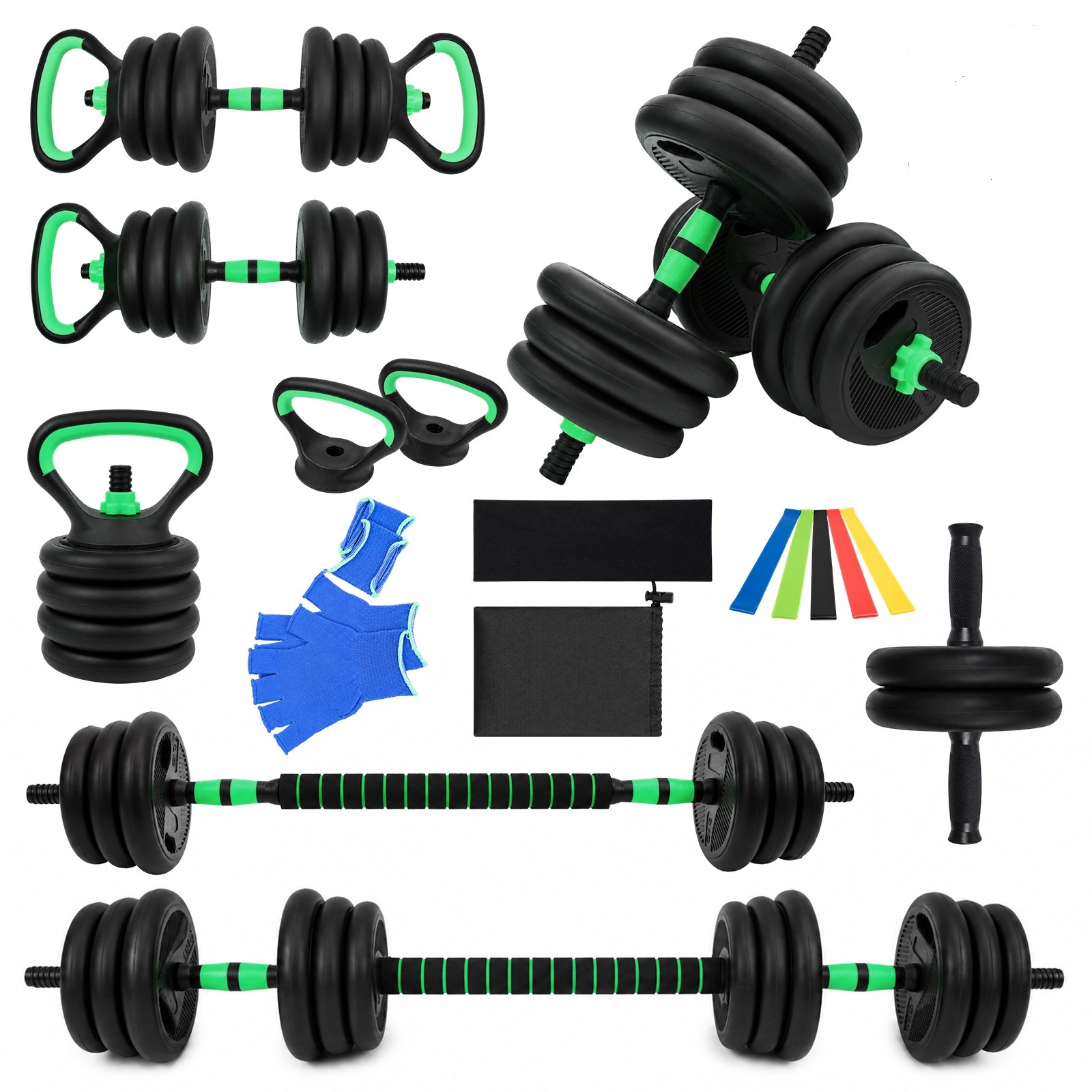 20 kg 6-in-1 Multifunctional Adjustable Dumbbell Set