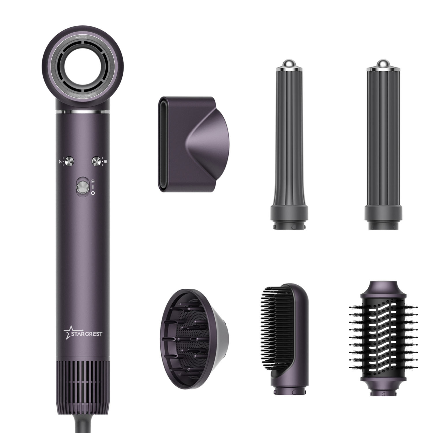 Image of Professional Hair Dryer Shd-7-1pp, 1300 W, 6 Accessories Included, Steps, 3 Temperature Steps, Cool , Move