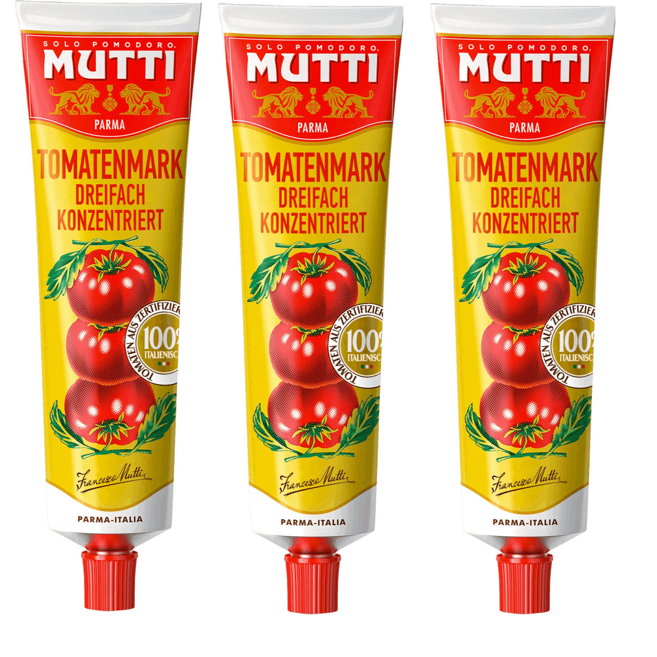 Mutti Triple Concentrated Tomato Paste, 3x200g Tubes