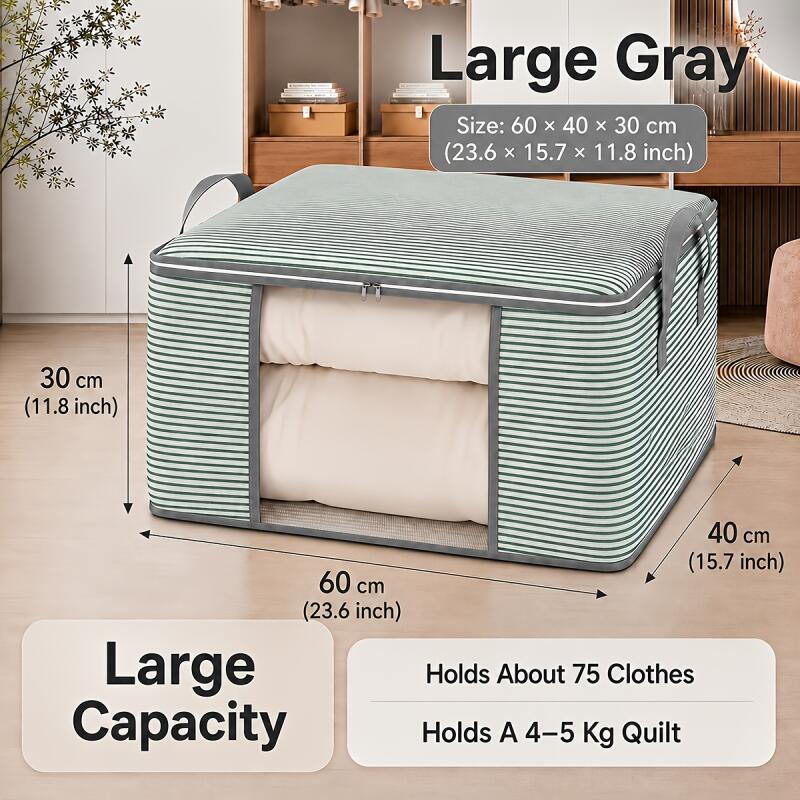 3Pcs Extra Large Storage Bag Set with Clear Window