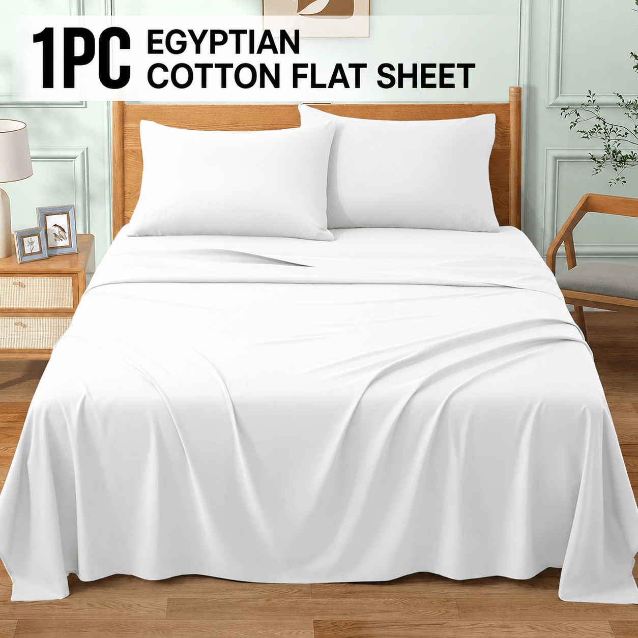 TEMU 1pc Flat Sheet, Ultra Soft & Breathable, Solid Color Bedding Sheet, Wrinkle & Resistant, Machine Washable, Bedroom Accessory, In Single, Double,