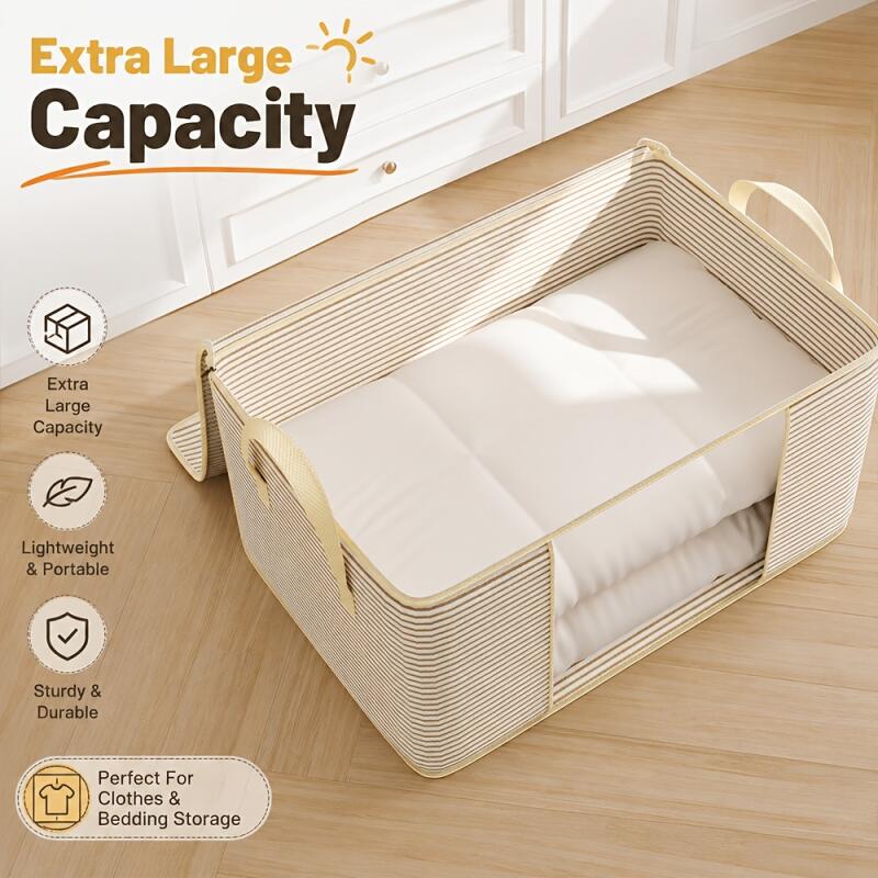 3Pcs Extra Large Storage Bag Set with Clear Window