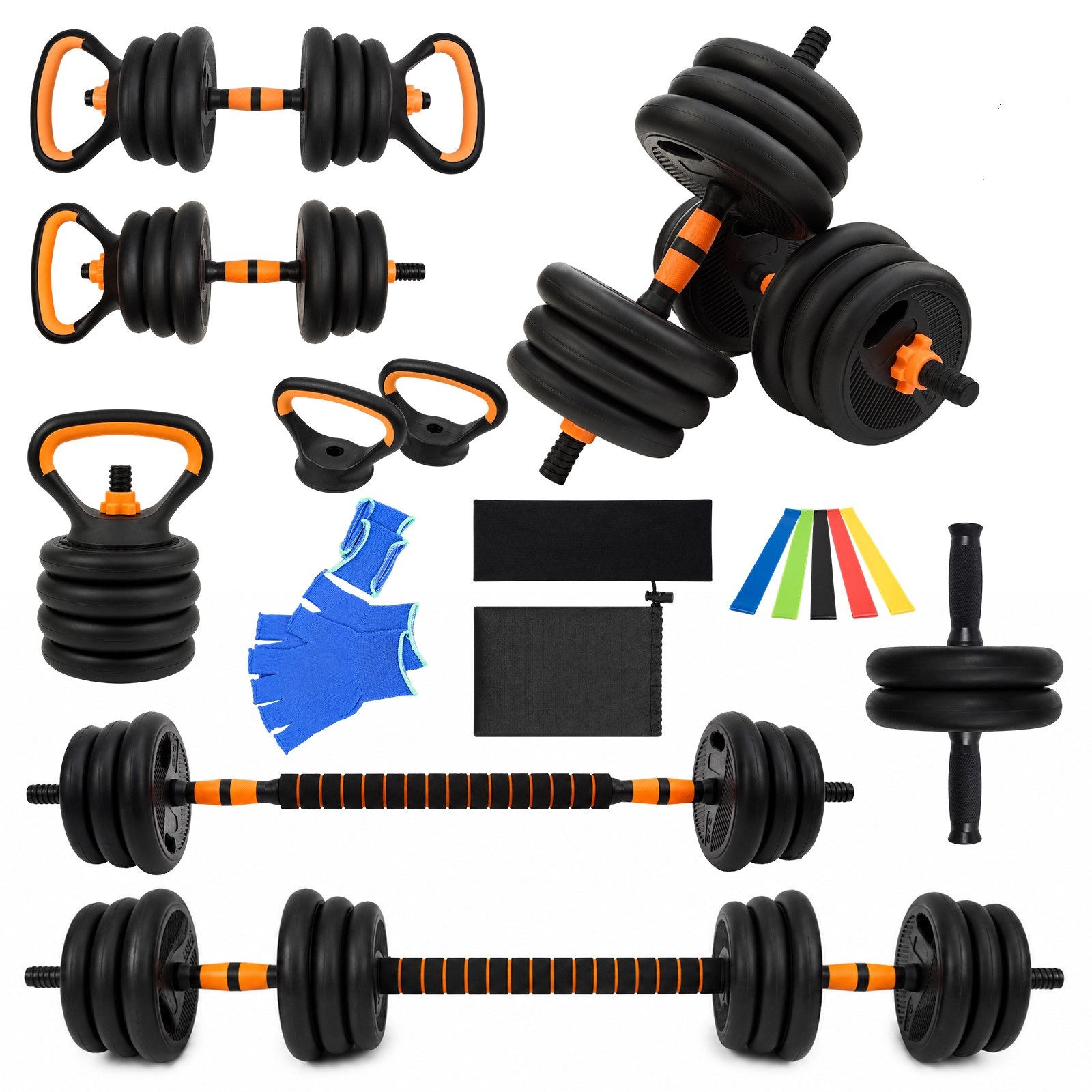 20 kg 6-in-1 Multifunctional Adjustable Dumbbell Set