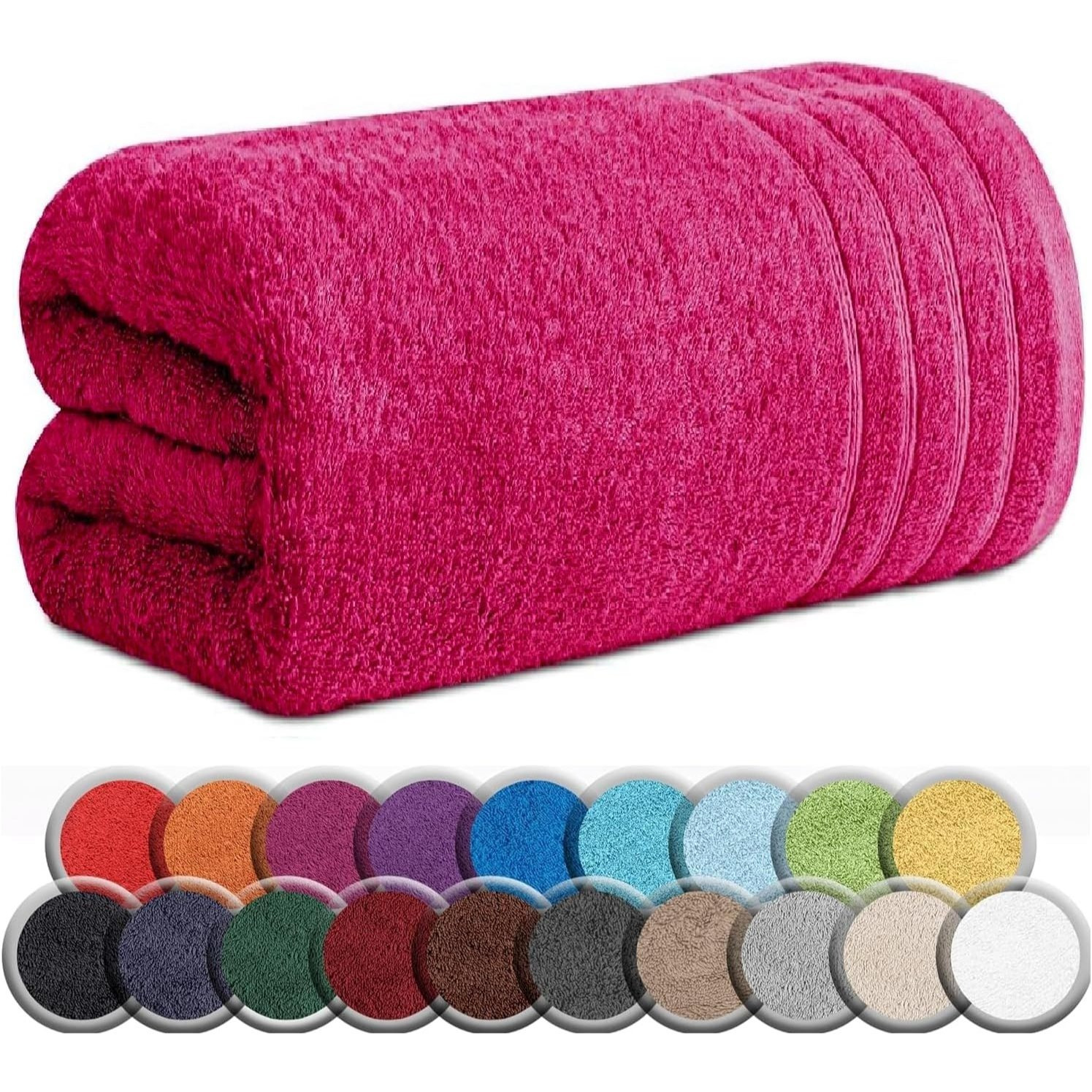 TEMU Extra Large Jumbo Bath Sheet 100 X 200 Cm-600 Gsm 100% Big Towels Quality Xxl Bath Sheet Towel Set