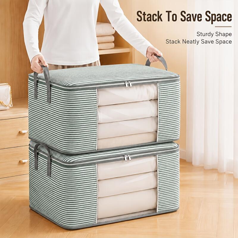 3Pcs Extra Large Storage Bag Set with Clear Window