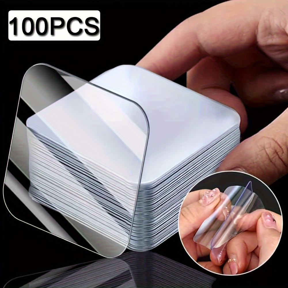 100pcs Super Strong Double-Sided Tape, Transparent