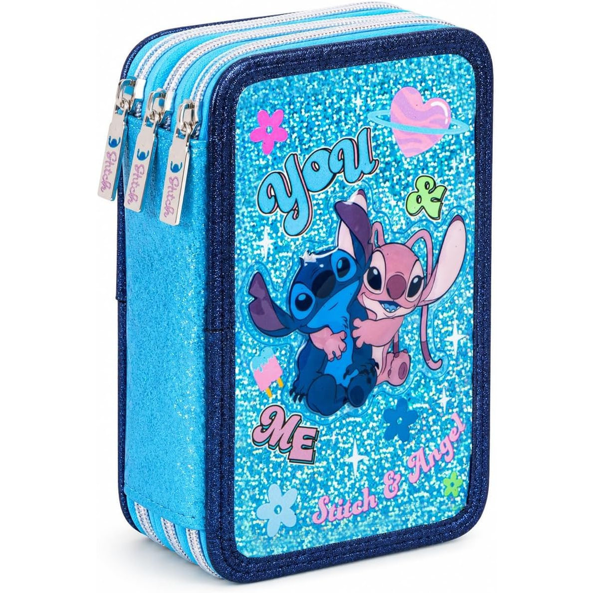 & 3d Glitter Sparkle 2026-2027 - Triple Compartment Luxury Case, With Unique Details