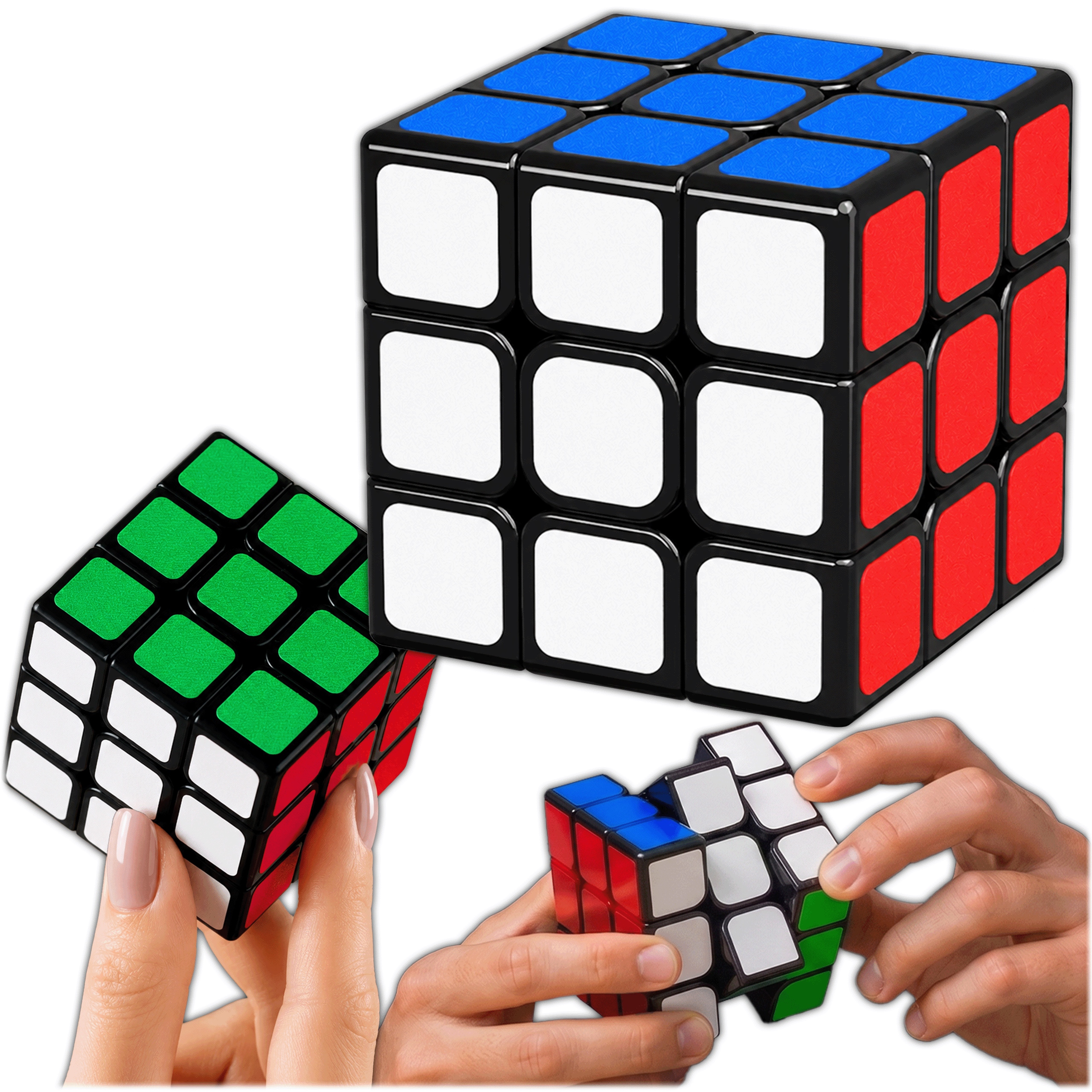 3x3 Speed Cube, Magic Colors, Easy-to-turn Puzzle, For Improving Concentration And Thinking