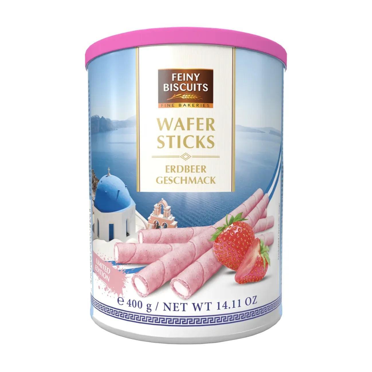 Waffle Rolls Strawberry Flavor Cream 400g
