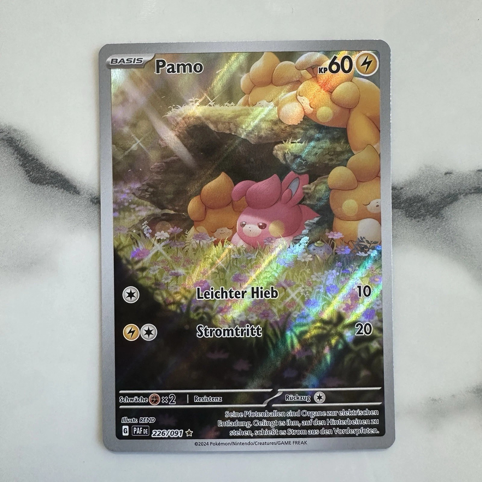 Card 226/091 Paf 226 Paldea's Illustration Rare German Nm