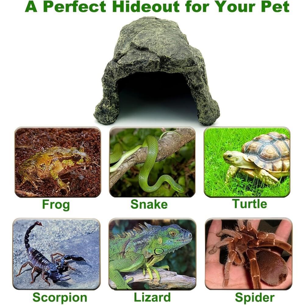 Simulated Rock-Shaped Aquarium Hideaway for Fish